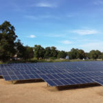 Solar panels of the Manono solar plant