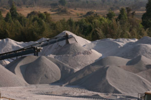 Production de produits concassés dans une carrière en RD Congo