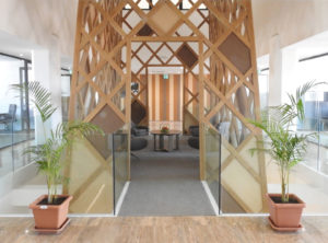Intérieur de la banque BCDC à Lubumbashi en RD Congo
