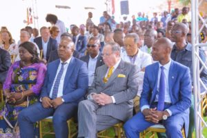 Cérémonie d'inauguration du CMC à Lubumbashi en présence de George A. Forrest, président du Groupe Forrest.