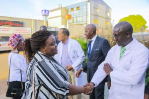 Arrivée des invités au CMC de Lubumbashi