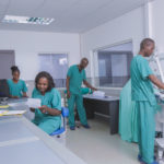 Personnel soignant du CMC à Lubumbashi.