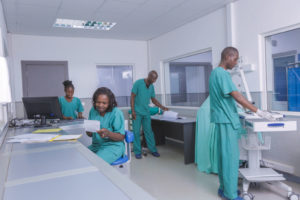 Personnel soignant du CMC à Lubumbashi.