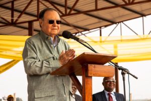 Allocution de George Arthur Forrest à l'occasion des 100 ans d'EGMF à Kolwezi