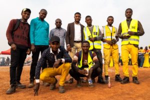Agents EGMF lors du 100e anniversaire de l'entreprise