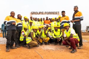 Agents EGMF lors du 100e anniversaire de l'entreprise à Kolwezi