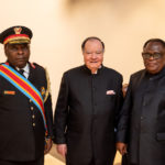 Chancellor, George A. Forrest and Professor Isidore Ndaywel