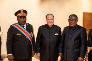 Chancellor, George A. Forrest and Professor Isidore Ndaywel