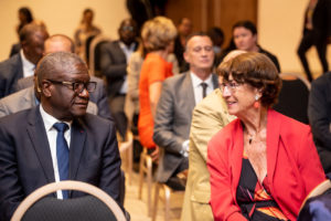 Dr Denis Mukwege and journalist Colette Braeckman