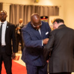 President Tshisekedi awards an honorary decoration to George A. Forrest