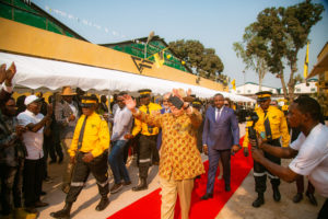George Forrest salue les travailleurs d'EGMF Kinshasa