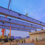 Construction du pont de l'échangeur de Kolwezi, Lualaba, RDC