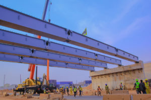 Construction of the Kolwezi interchange bridge, Lualaba, DRC