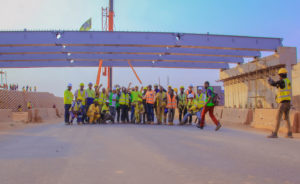 Agents EGMF lors de la construction de l'échangeur de Kolwezi, 2023